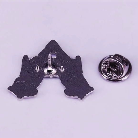 ♡ 3/$18 METAL ENAMEL LAPEL PIN Fortune-teller Gothic Witchy Ouija Gypsy Black - Picture 4 of 8